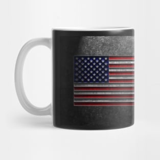 American Flag Stone Texture Repost Mug